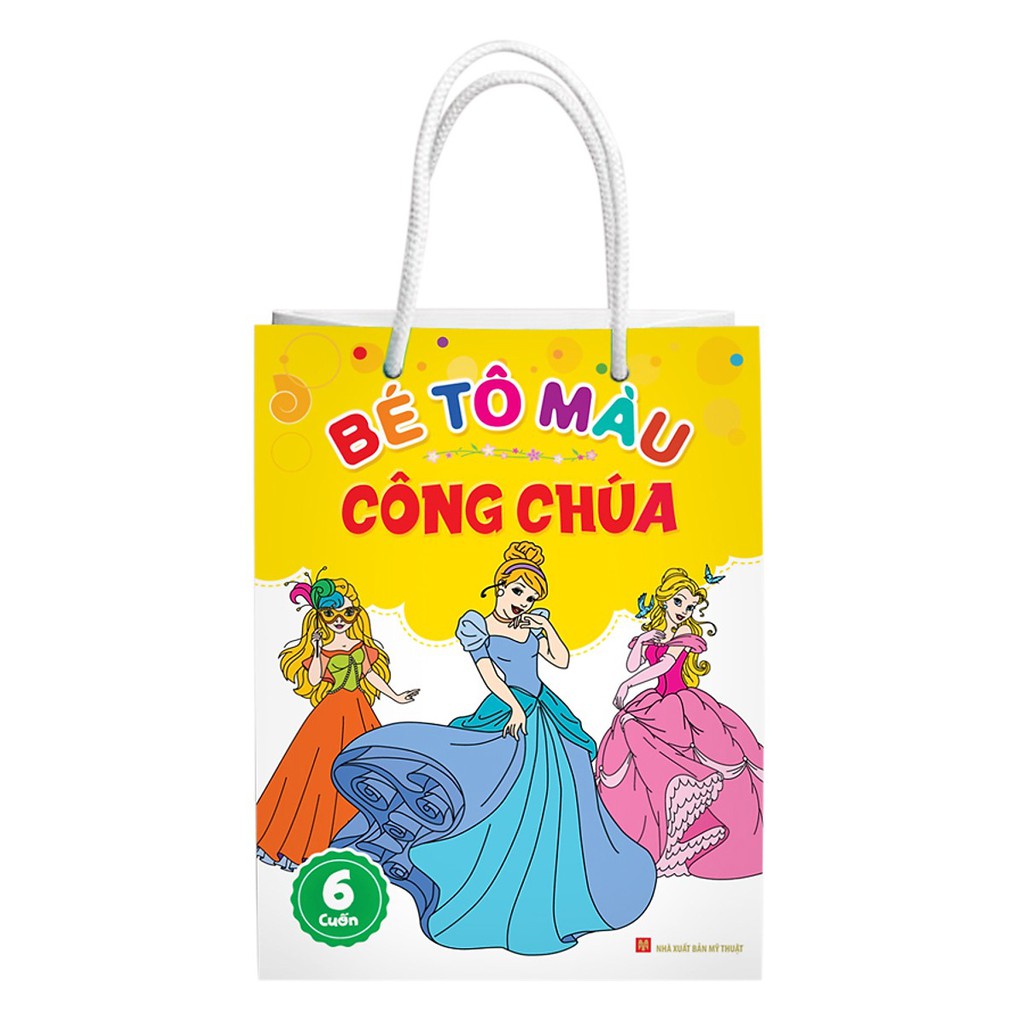 Bộ sách - Túi Bé Tô Màu Công Chúa ( 6 Cuốn )