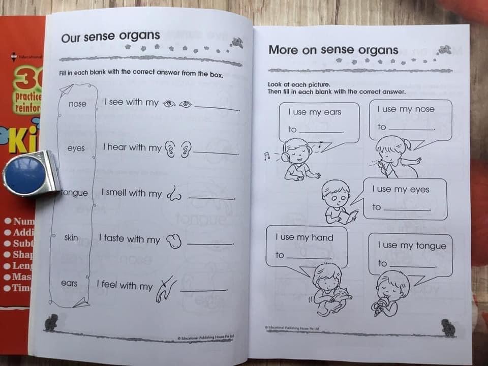 Sách 300 Kindergarten English Math Science  Bộ 3 cuốn