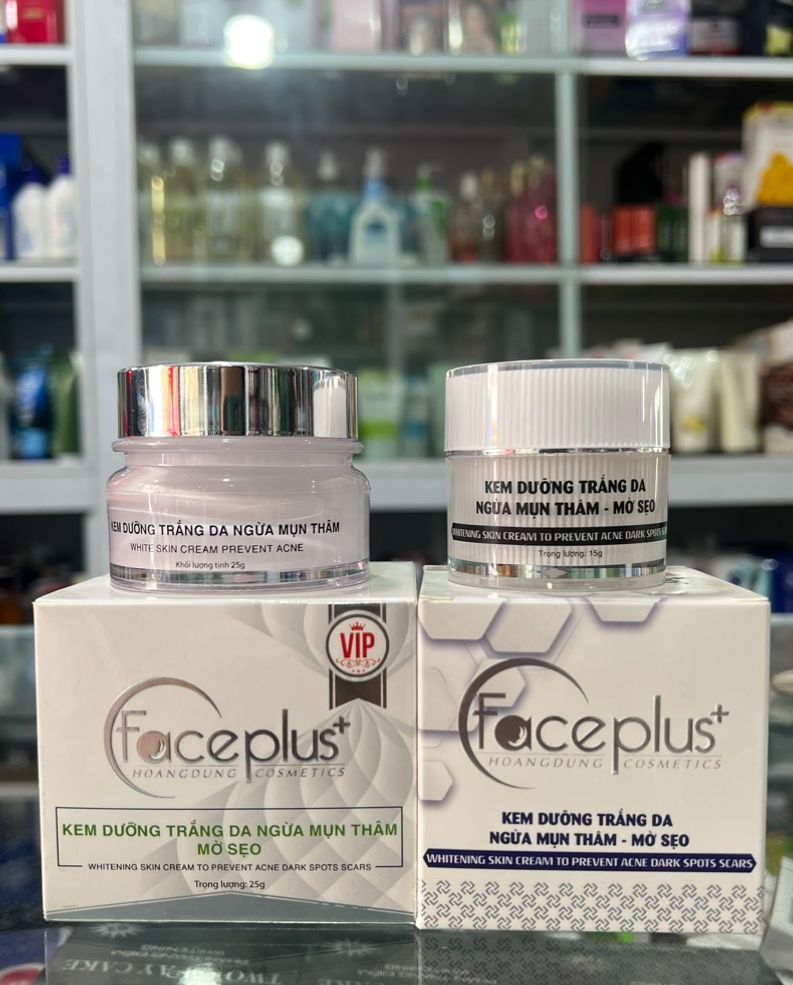 [ TẶNG MẶT NẠ] KEM DƯỠNG TRẮNG DA NGỪA MỤN THÂM FACEPLUS+ ( 10g - 15g)