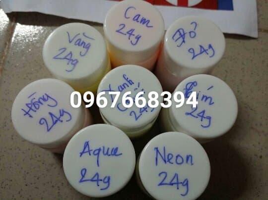 combo 3 lọ bột dạ quang tặng kèm sơn pha