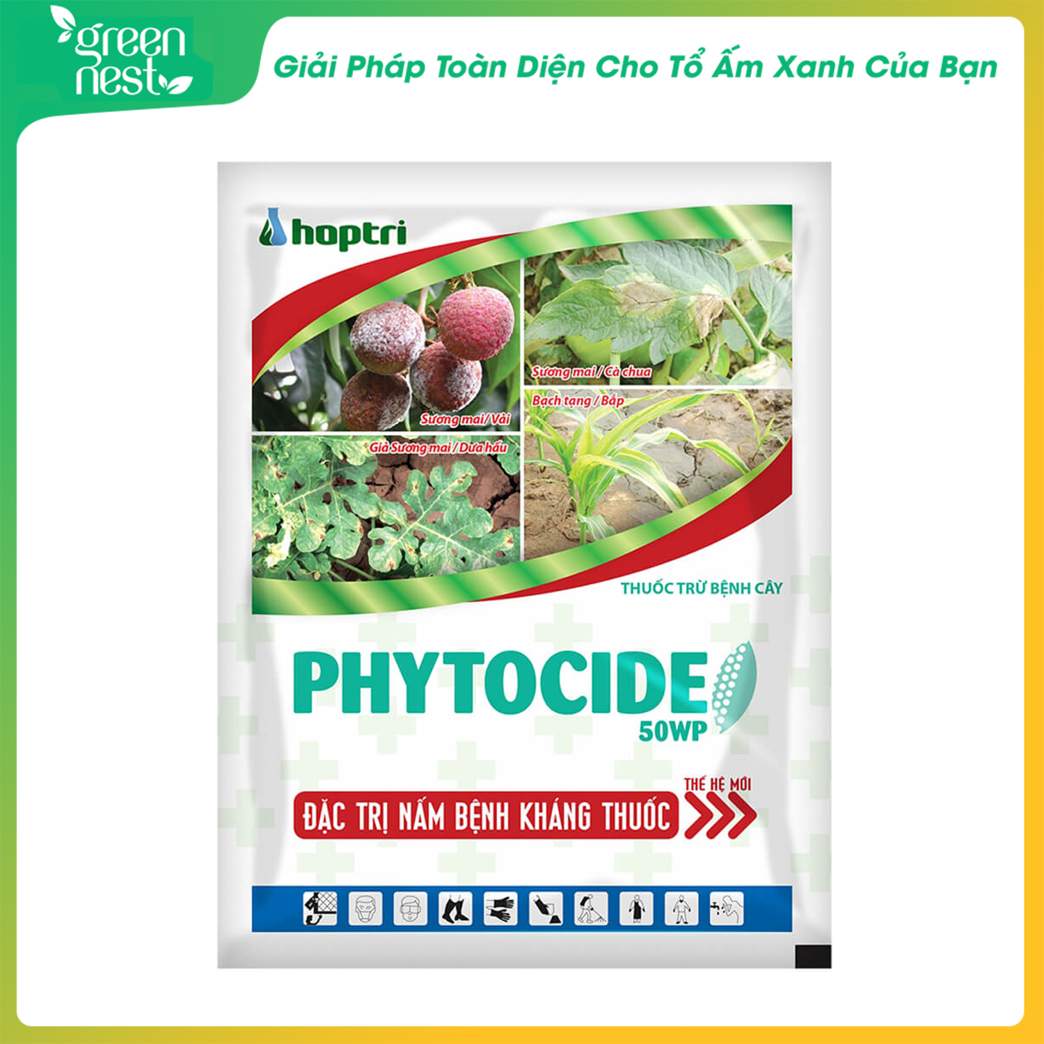 Thuốc trừ bệnh cây - phytocide 50wp 150gr - loại trừ nấm bệnh kháng thuốc