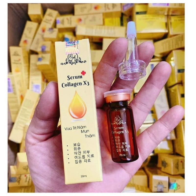 (Chính Hãng) Serum Collagen X3 Đông Anh Khử Nám , Tàn Nhang , Mụn Hiệu Quả Bao test