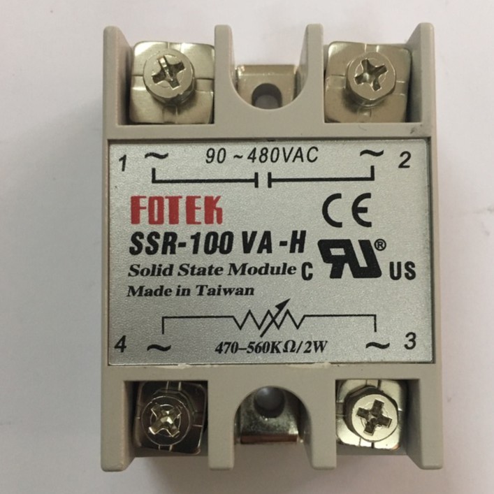 Relay bán dẫn Arthur Rơ le bán dẫn Solid State Relay SSR Fotek100VA AA DA