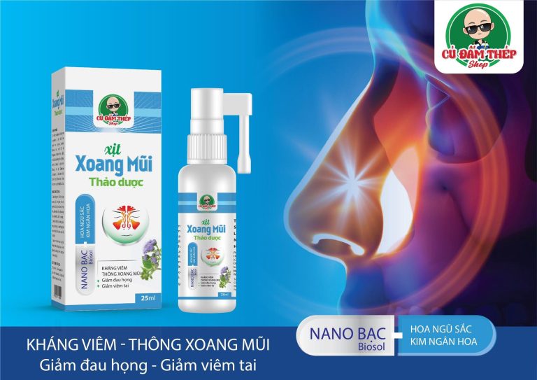 Xịt xoang mũi thảo dược Cú Đấm Thép