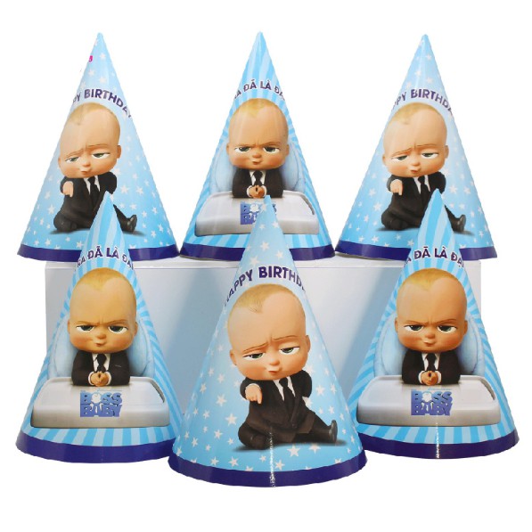 Nón sinh nhật cho bé trai (bộ 6 cái)