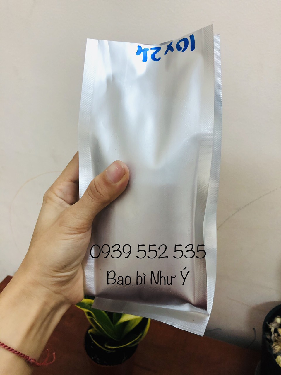 [1kg/size] túi 4 biên bạc đựng bột, trà, cafe
