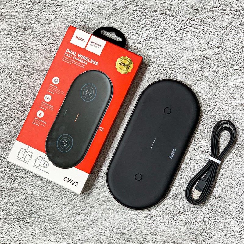 Đế sạc nhanh không dây Hoco CW23 10W