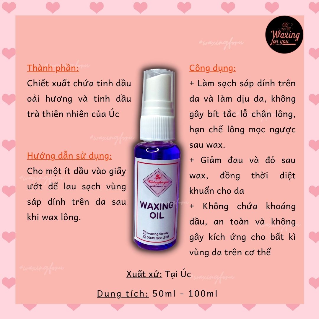 [HCM]Dầu dưỡng da sau wax