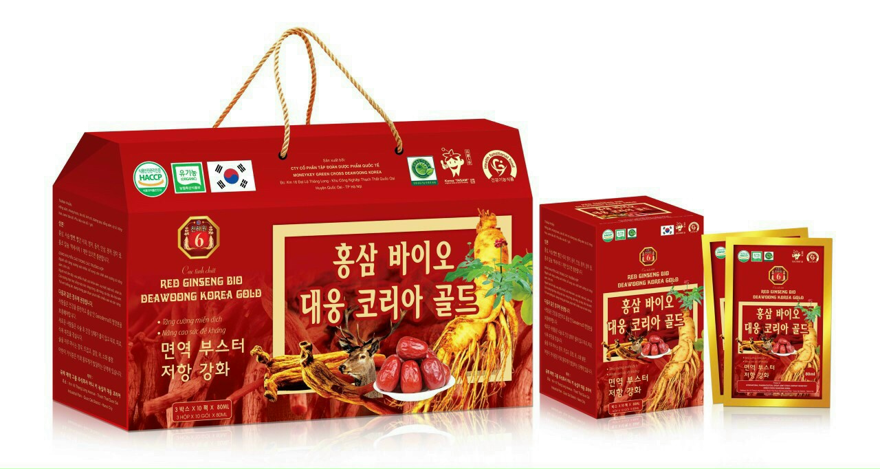 Cao Tinh Chất Hồng Sâm Linh Chi Red Deawoong Korea Gold