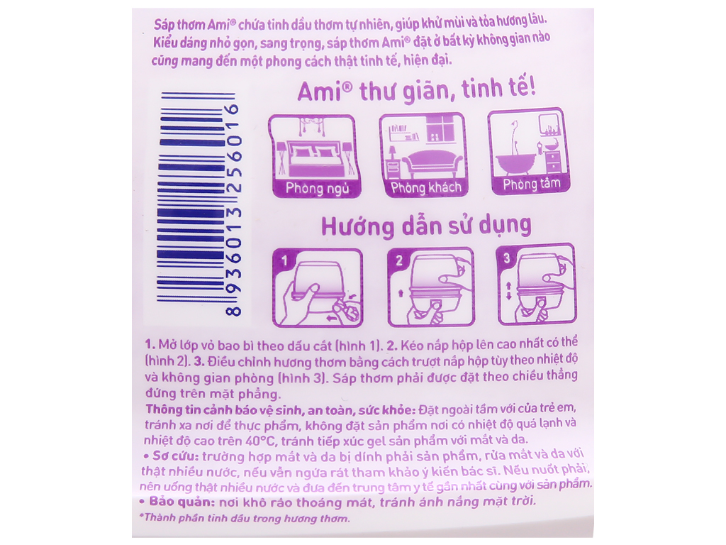 Sáp thơm Ami hương hoa 200g