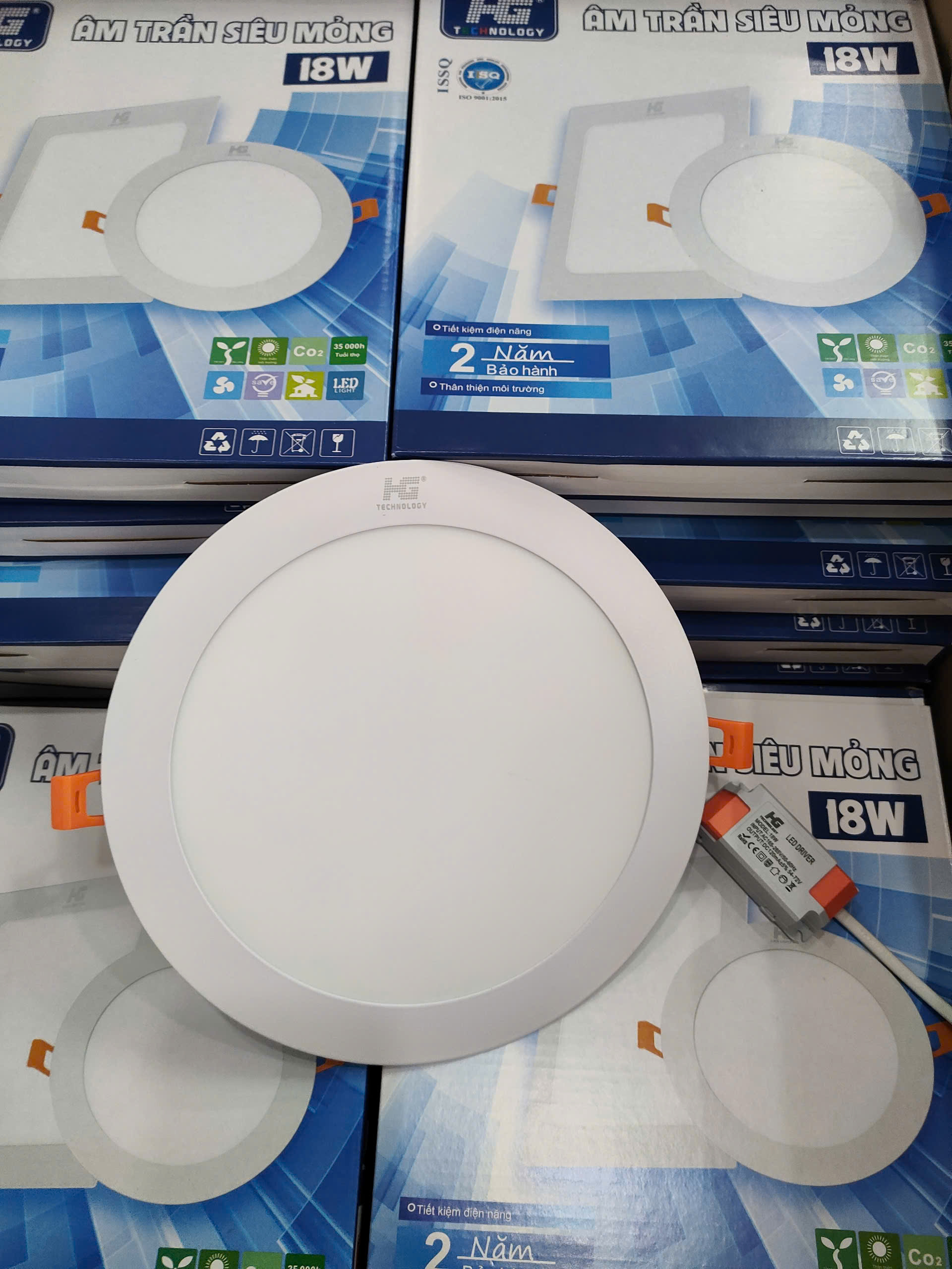 Đèn LED Âm Trần HG2 6W, 9W,12W,18W