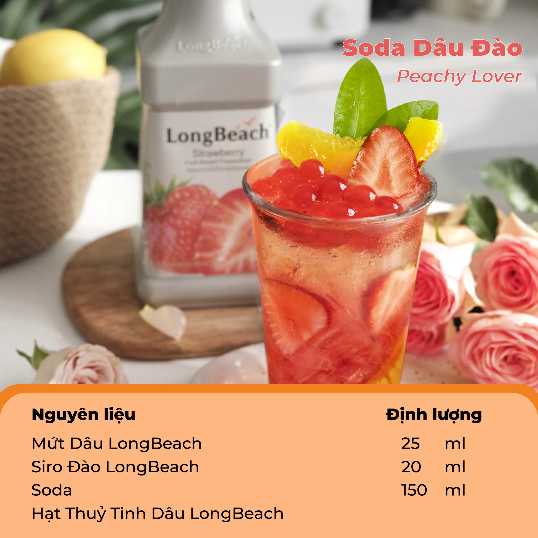 Mứt Dâu Tây LongBeach 900ml