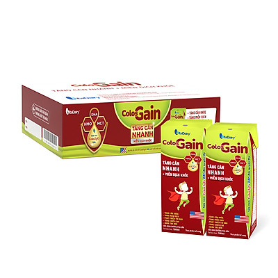 Thùng 48 sữa bột pha sẵn Colos Gain 110ml/180ml