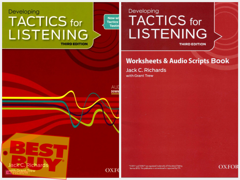 Tactics for Listening Developing 3rd 2010 (Combo 2 cuốn Students Book + Worksheet, Audio Script)