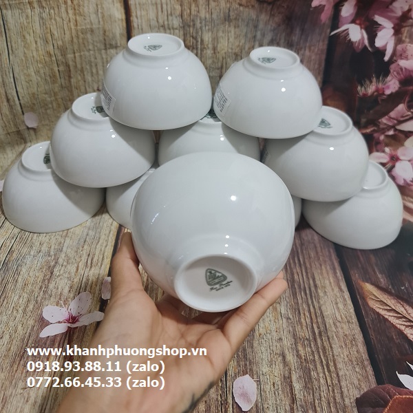 bộ 10 chén cơm sứ Minh Long 12cm - chén cơm sứ minh long 12cm