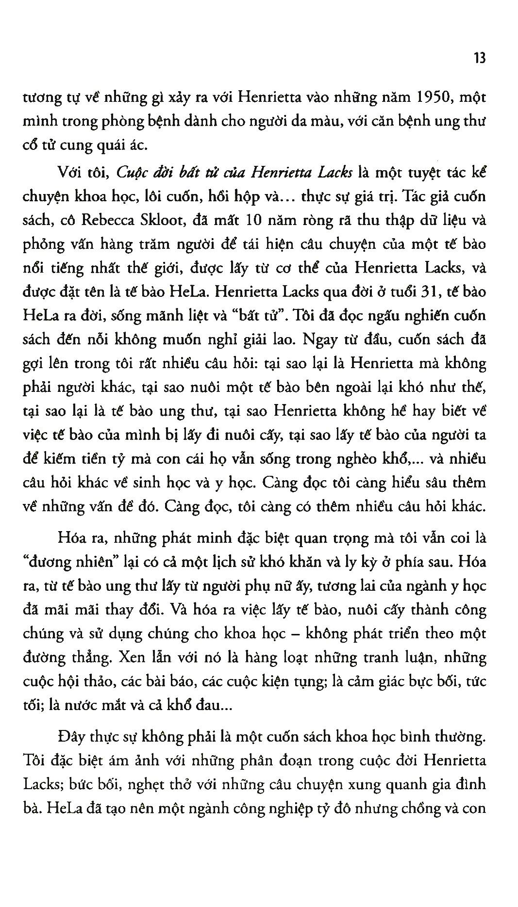 Sách - Cuộc đời bất tử của Henrietta Lacks