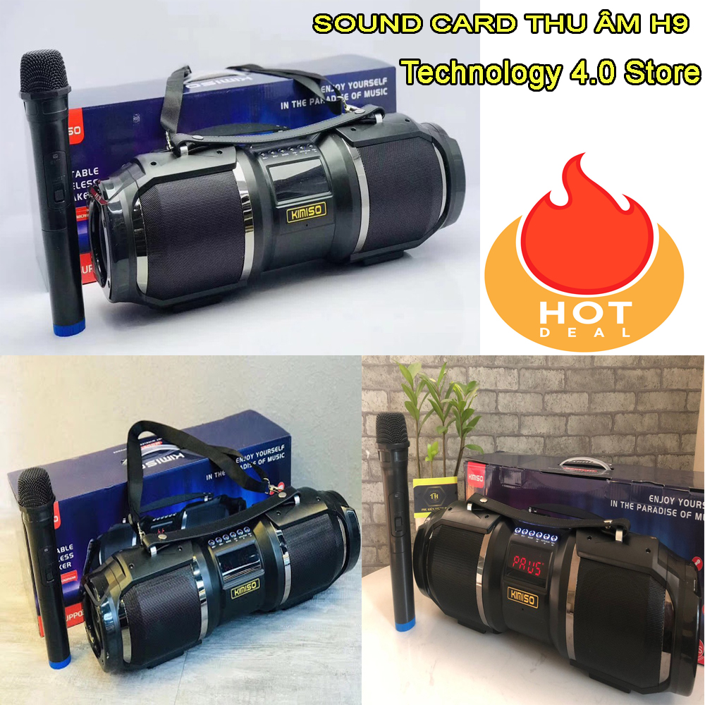 Loa Karaoke Di Động, Mua Loa Kẹo Kéo Karaoke Di Động Cao Cấp Giá Rẻ, Loa Bluetooth Karaoke Xách Tay Di Động KIMISO T1S - Kèm 01 Micro, Công Suất 60W Cho Âm Thanh Siêu To Rõ, Không Rè,Cổng Kết Nối: Bluetooth, USB, Thẻ Nhớ TF, Jack,AUX, MIC.