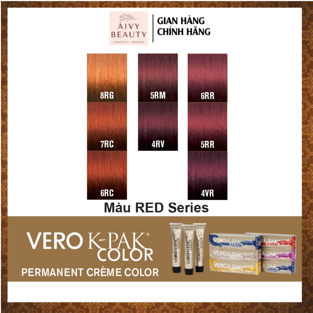 Red Series - Màu nhuộm tóc JOICO Vero K-Pak Color (Tông màu đỏ )