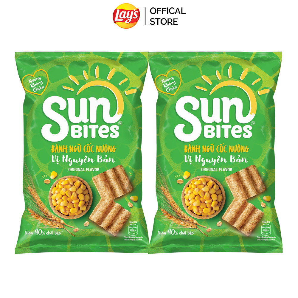 [Quà tặng] Combo 2 Snack Bịch Sunbite Vị Nguyên Bản 75G
