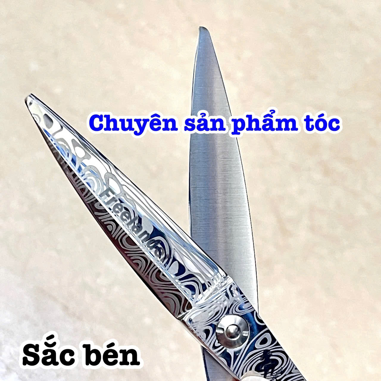 Freelander Kéo chuốt tóc cao cấp Nhật Freelander 6.0 in thép S440C độ cứng 62HRC lưỡi sắc bén thiết kế tay cầm thuận tiện