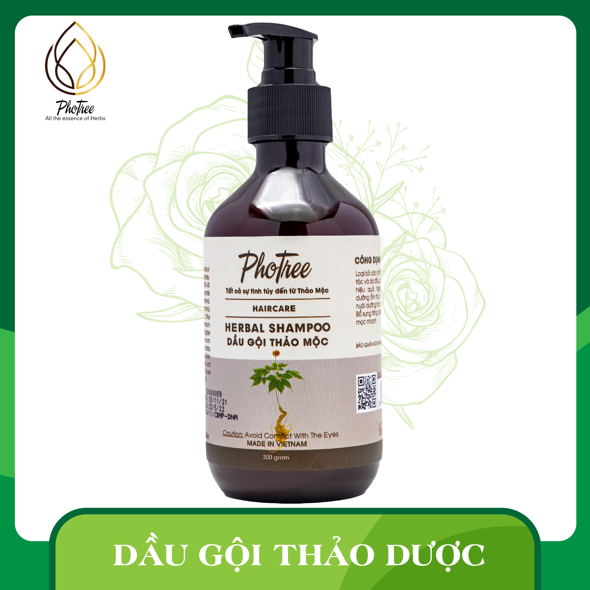 Dầu Gội Sâm Ngọc Linh PhoTree 300grams