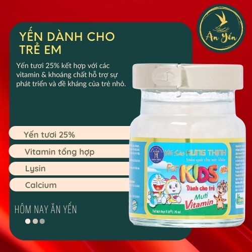 Yến sào Hưng Thịnh - Yến Chưng Trẻ Em 25%