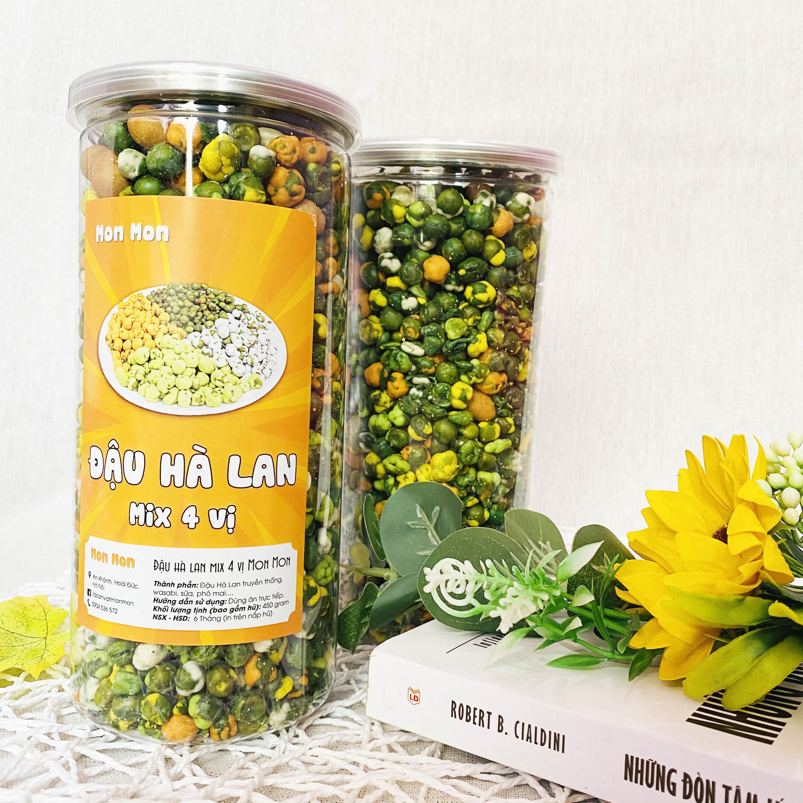 ĐẬU HÀ LAN MIX VỊ - 450gr - MONMON FOOD