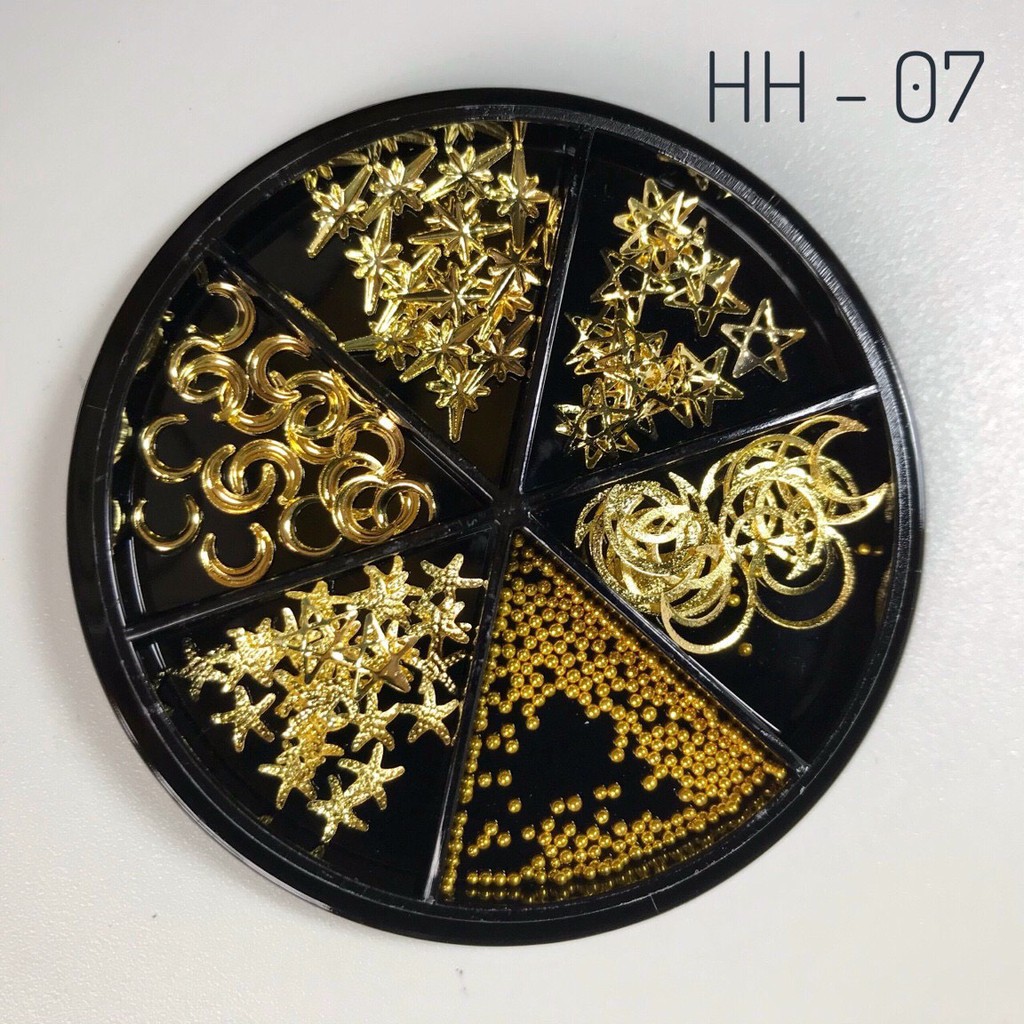 Set 6 Tròn Phụ Kiện Kim Loại