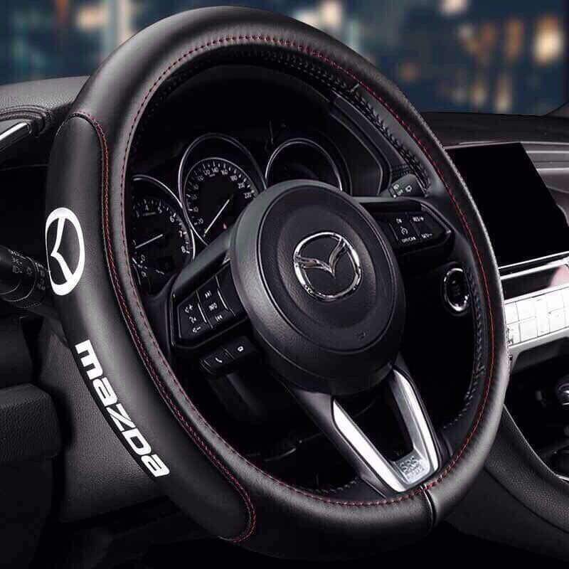 [Hỗ trợ lắp đặt khách Hà Nội] Bọc vô lăng da bò cao cấp Mazda
