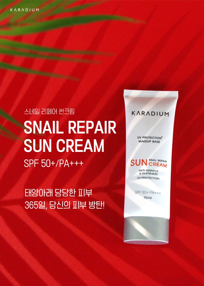 Kem Chống Nắng Karadium Snail Repair