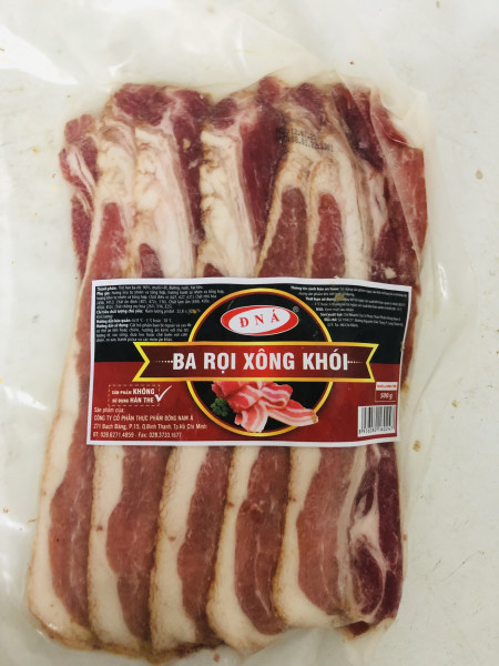 Thịt ba rọi xông khói gói 500g