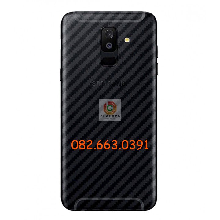 Miếng dán mặt lưng skin carbon Samsung Galaxy A6 2018/ A6 Plus