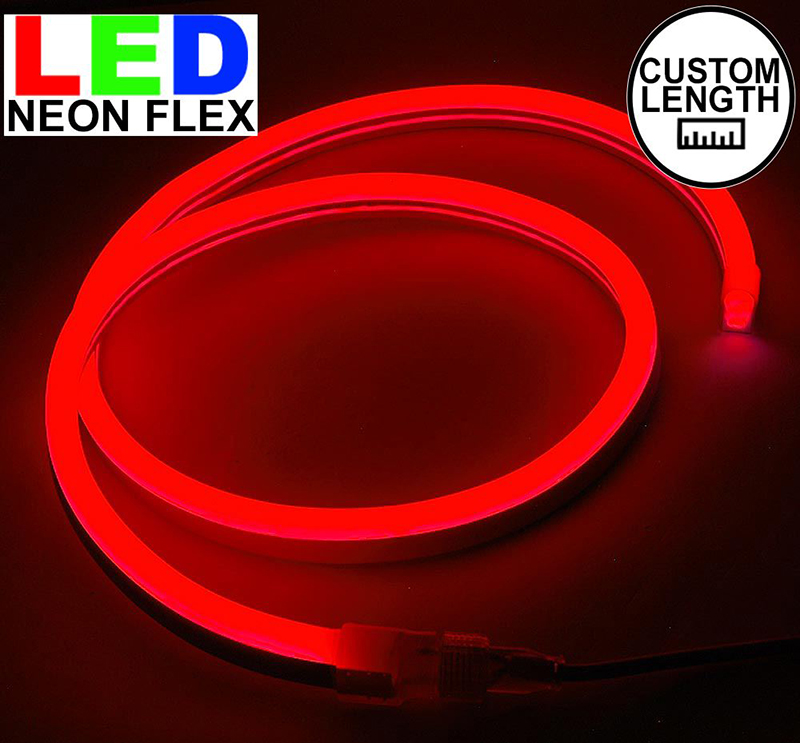 Dây đèn LED dẻo Neon trang trí điện 220v ( Giá cho 5m dây tặng nguồn) dùng trang trí xe, quảng cáo, trang trí nhà cửa