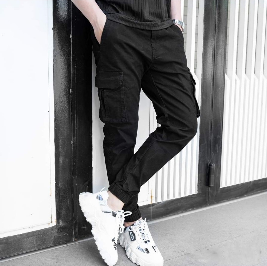 Quần dài kaki túi hộp nam trơn và rằn ri cá tính, năng động _ quần jogger túi hộp kaki siêu cấp, hot trend thị trường