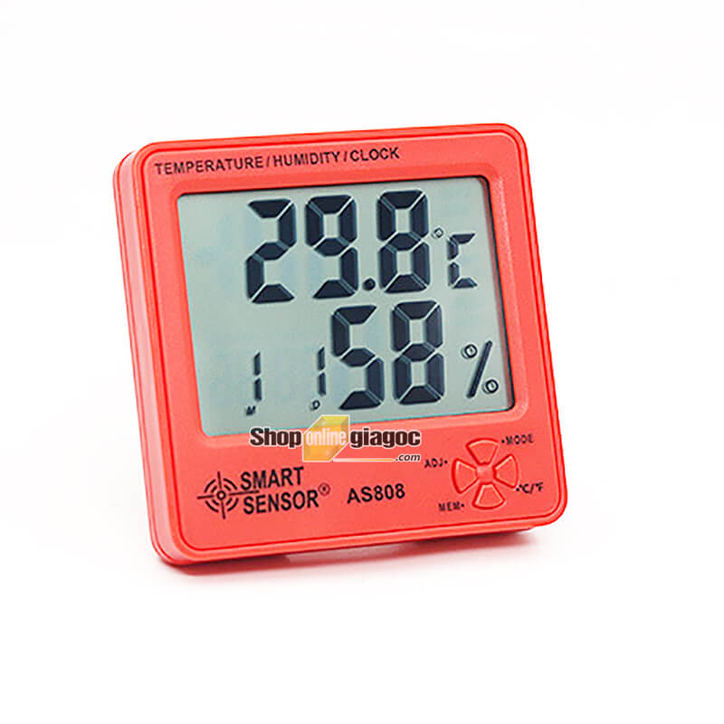 Đồng Hồ Đo Nhiệt Độ Độ Ẩm Smart Sensor AS808