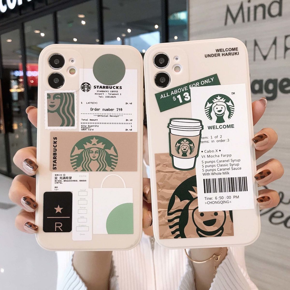 Ốp iphone bảo vệ cam,ốp lưng hình ly nước Starbuck - Sam Case