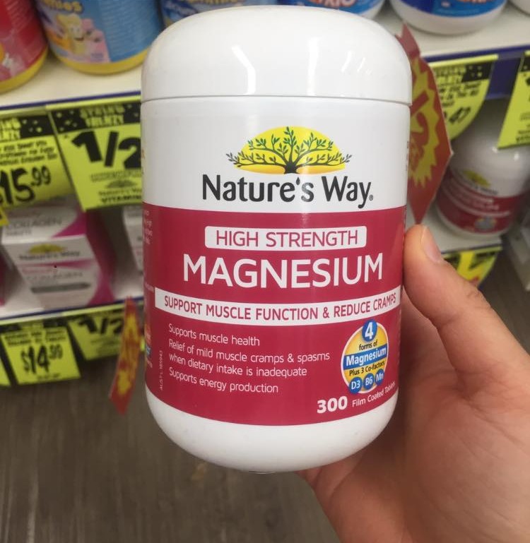 Nature’s Way Magnesium lọ 300v Hỗ trợ tối đa cho sức khỏe cơ bắp, chuột rút cơ bắp, co thắt cơ