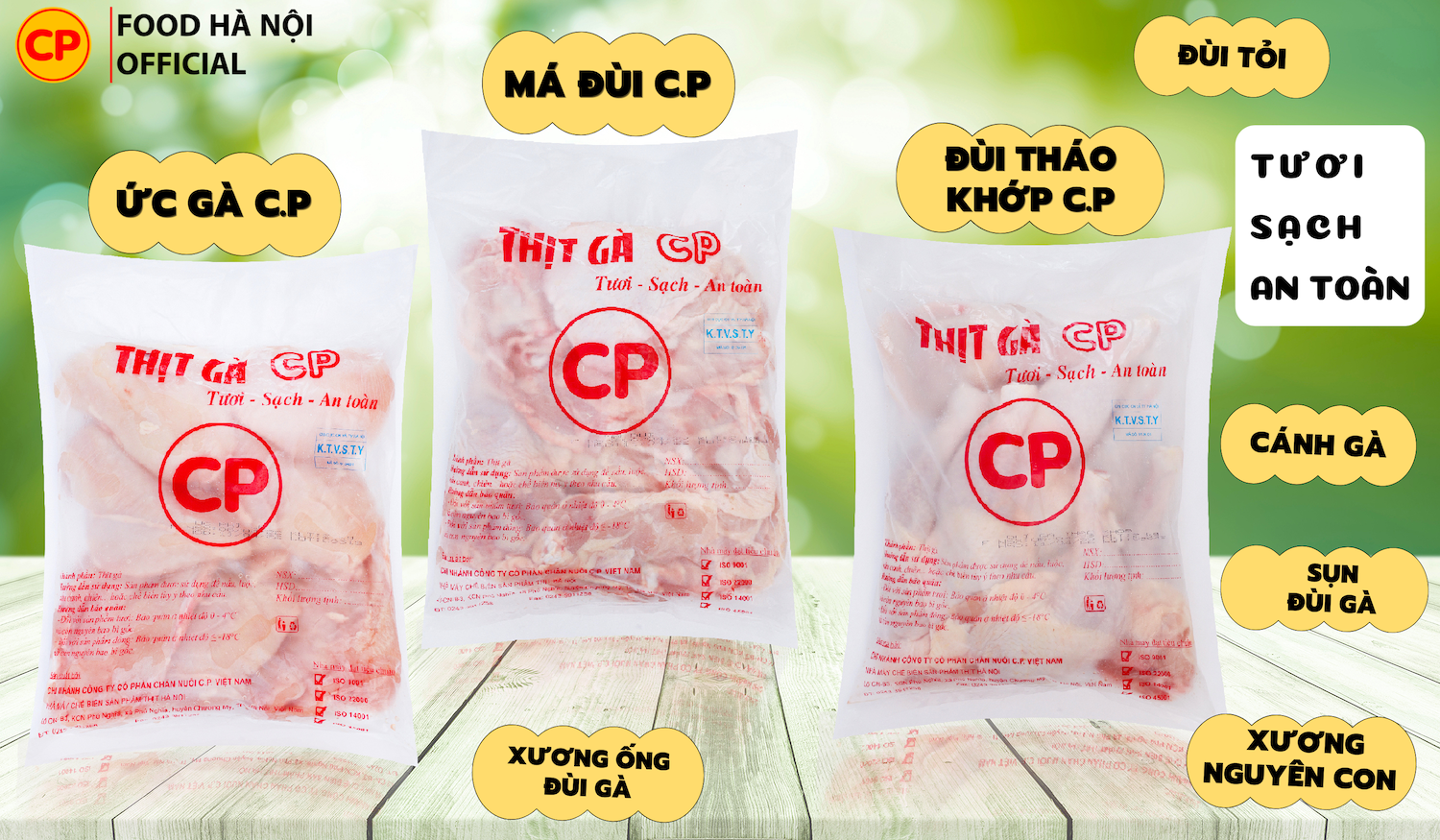Má đùi gà CP 2kg - thịt gà cp tươi sạch