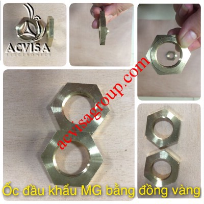 Combo 3 Ốc Lồng Máy Giặt Bằng Đồng Vàng