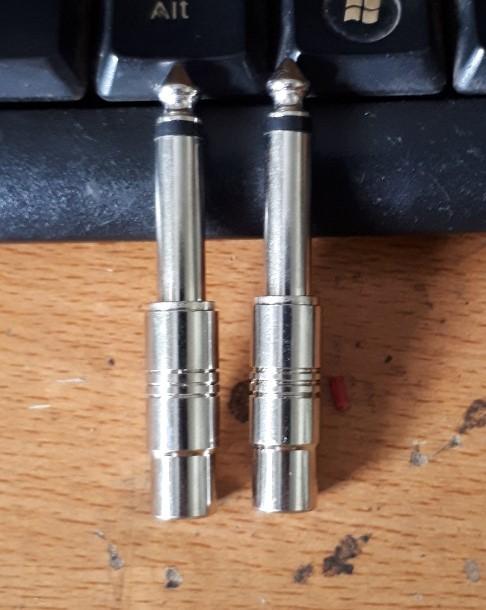 combo 4  jack chuyển 6ly ra av inox