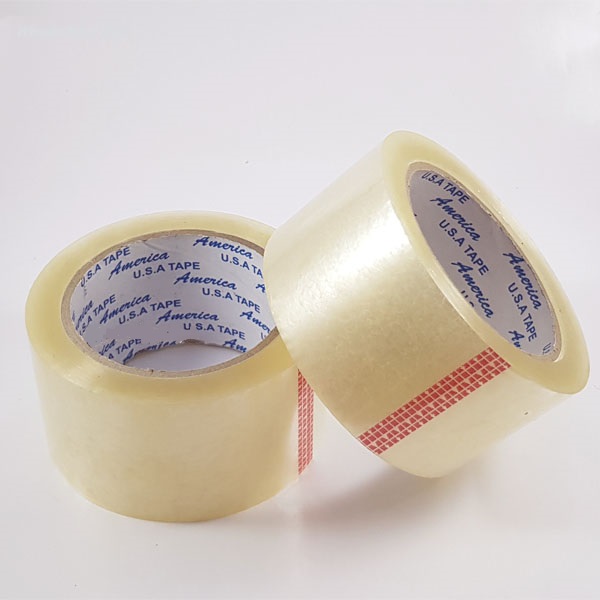 2 Cuộn Băng Keo Trong hoặc Đục 100 Yard 200 Yard Đóng Hàng Siêu Dính -  Băng Keo Trong, Đục (Vàng) Đóng Thùng