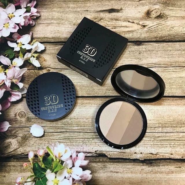 Phấn Tạo Khối 3 ô Apieu 3D Contouring Kit 9g