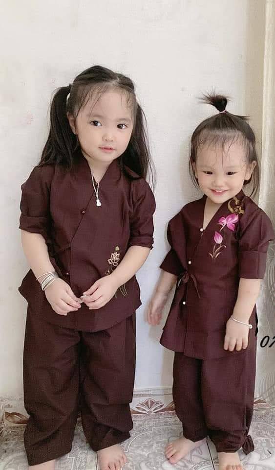 [HCM]Đồ lam đi chùa cho bé từ 5kg-38kg