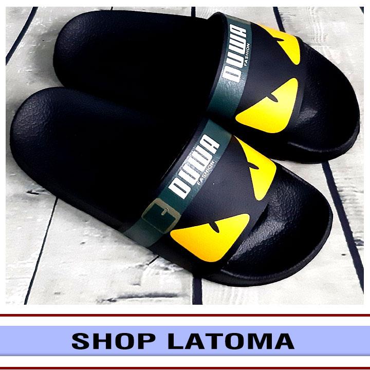 Dép quai ngang, dép bảng, dép nam nữ họa tiết mắt cáo trending thời trang cao cấp Latoma TA3351 (Nhiều màu)