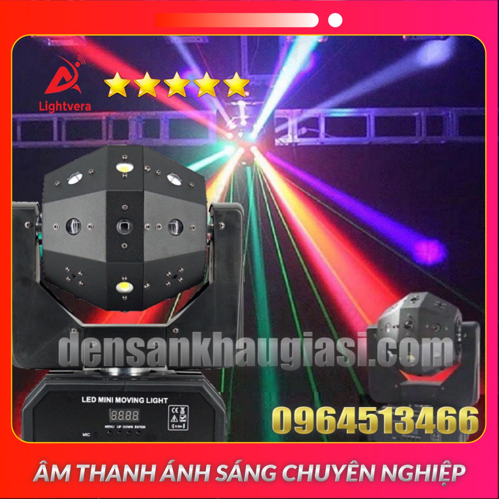 Đèn Moving Head Đảo Đơn 16 Mắt 3in1