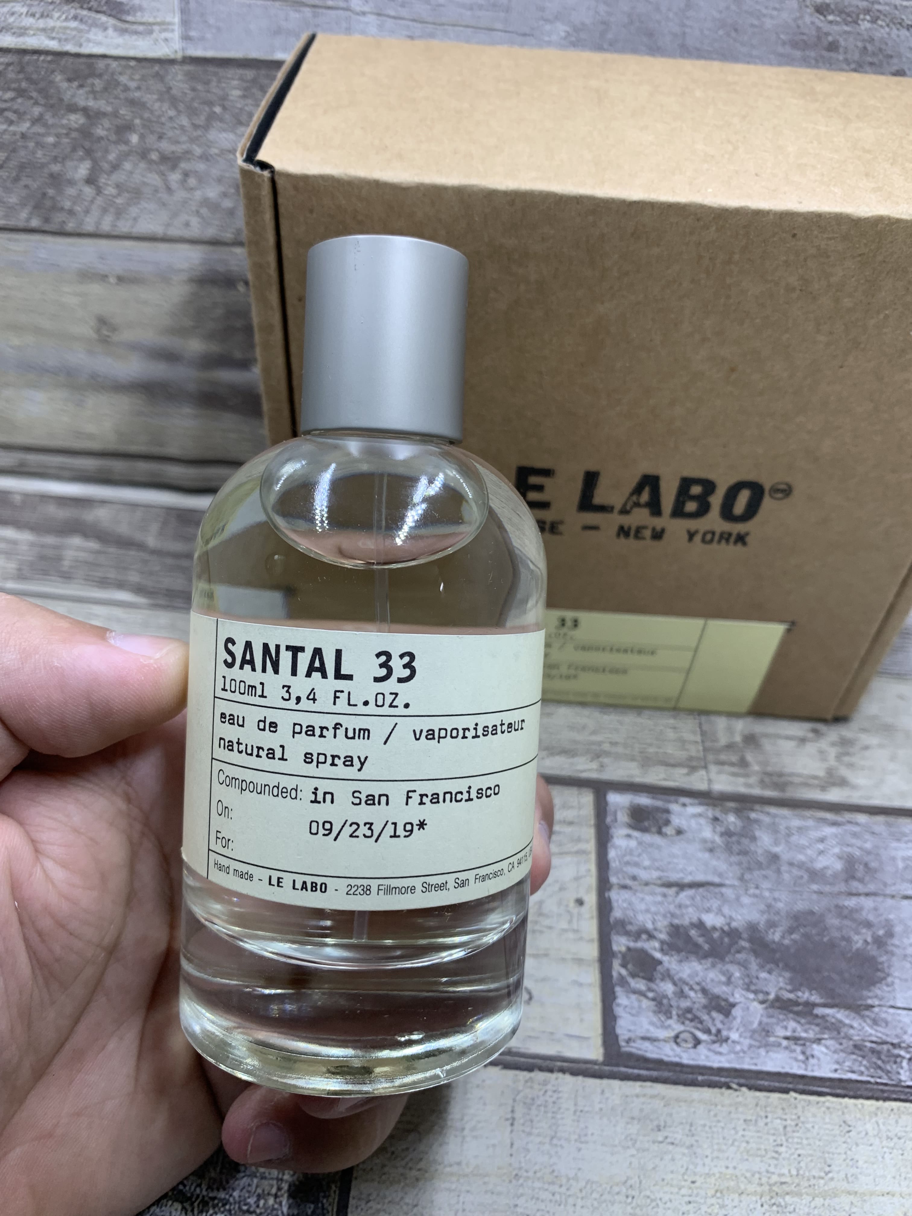 Nước hoa Unisex Le Labo Santal 33 100ml, chiết 10ml