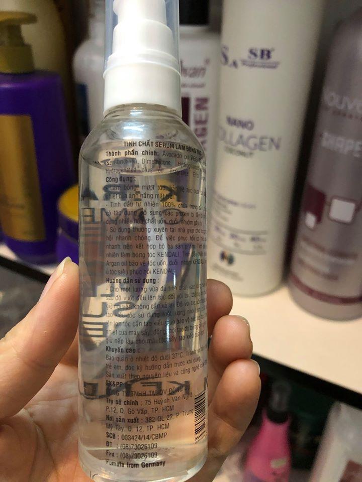 [HCM]TINH DẦU DƯỠNG BÓNG TÓC CHỐNG NẮNG KENDALI 100ML