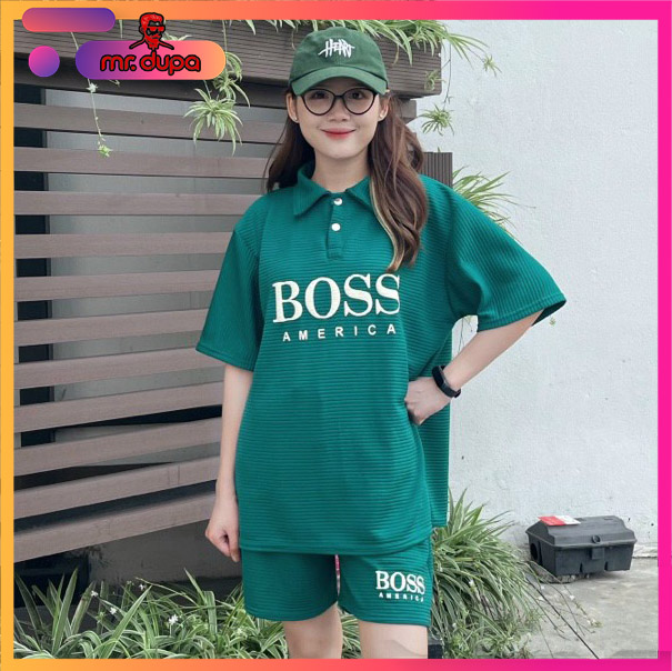 Bộ set đồ mặc nhà Boss hai màu dễ mặc ,