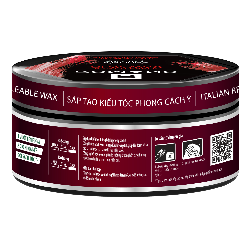 Sáp tạo kiểu tóc Romano Restyleable Shiny 68g