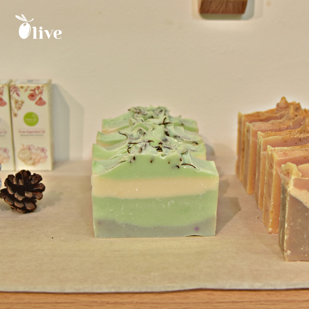 Essential oil soap natural handmade-olive project